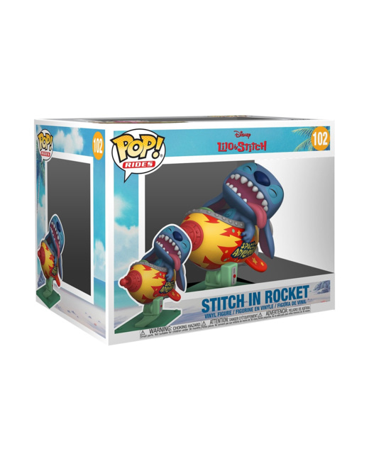 Figurine Stich sur la rocket Lilo & Stich Pop