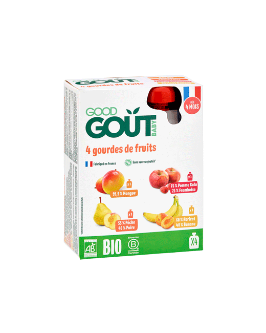 Purée de Fruits Bio Mon - Pack Fruits Variés
