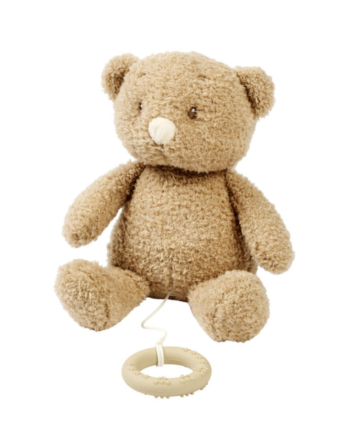 Peluche musicale ours Teddy Bouclette