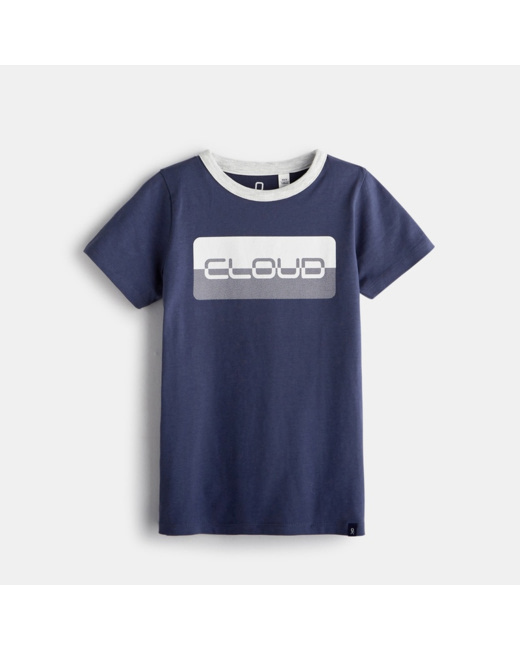 T-shirt manches courtes bleu garçon