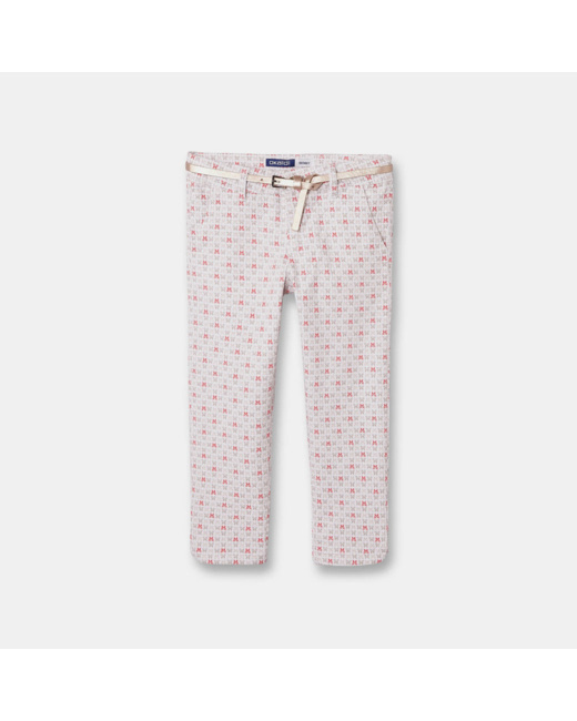 Pantalon skinny imprimé rose fille