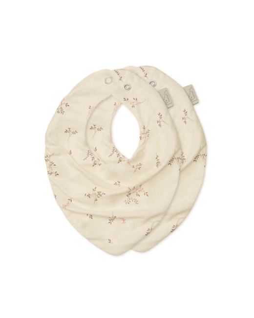 Bavoirs bandanas en jersey, set de 2 - GOTS