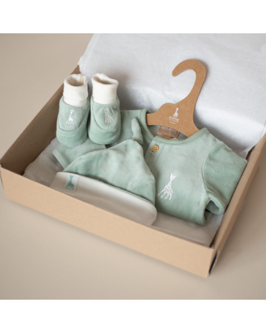 Coffret cadeau Sophie la Girafe - Vert Sauge