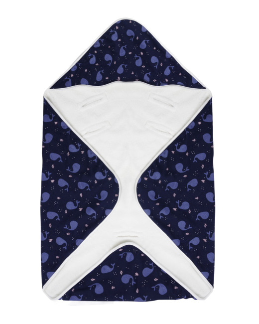 Nid d'ange polaire Baby - Milk Imprimé Baleines