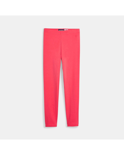 Leggings unis rose fille