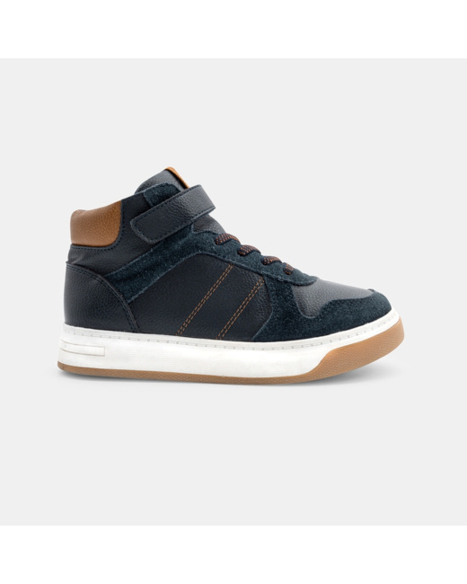 Chaussures montantes de ville bleues garçon