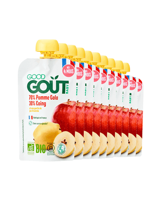 Pack de 10 gourdes Pomme Coing Bio