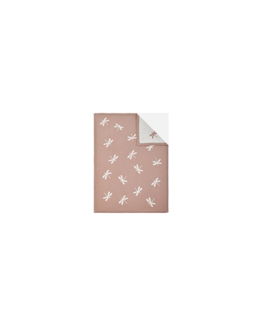 Couverture libellules en tricot BIO