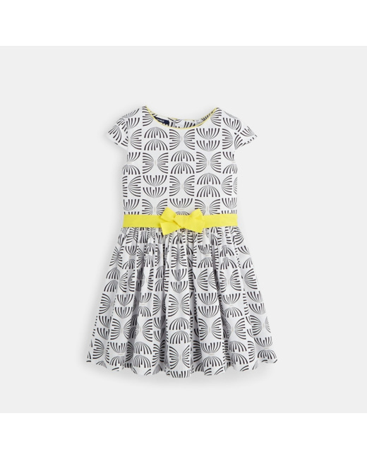 Robe chic imprimée grise fille