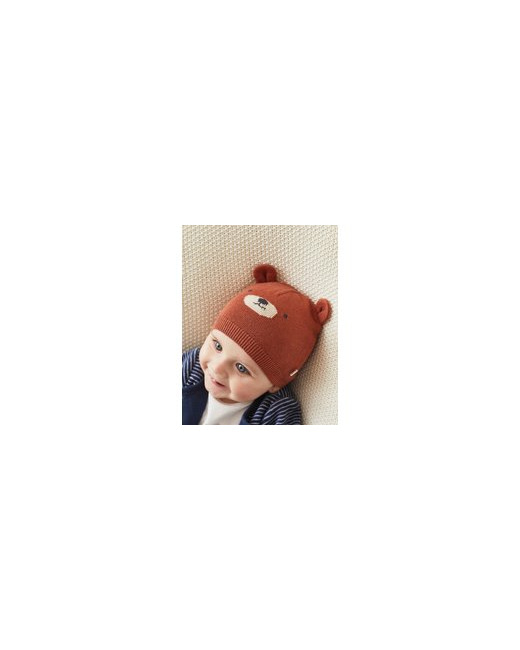 Bonnet ourson en tricot