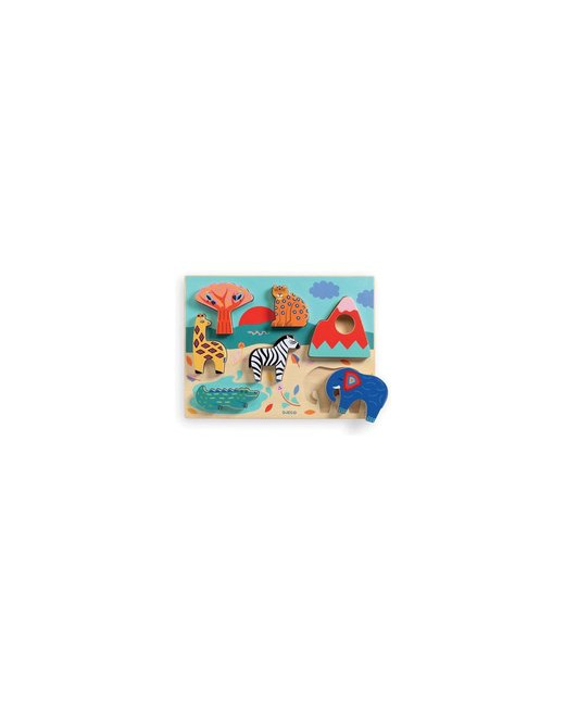 Puzzle Savane en bois 7 pièces