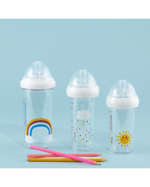 Set de 3 biberons - Rainbow