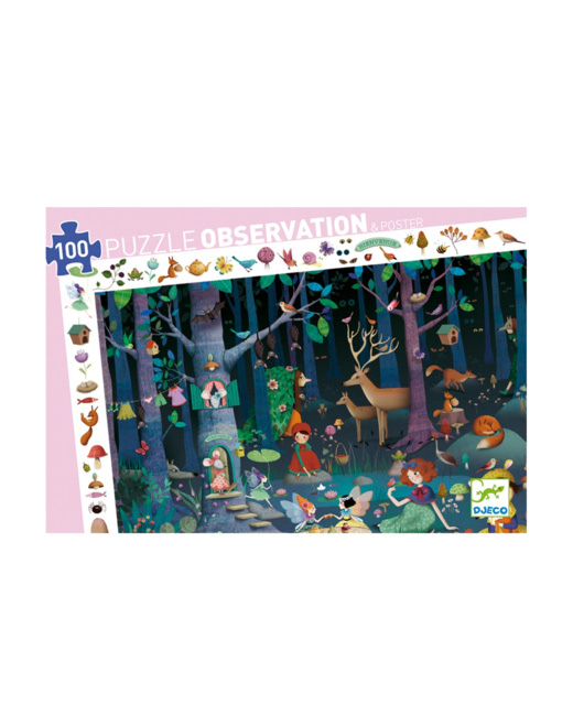 Puzzle observation La forêt enchantée 100 pièces