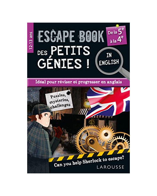 Escape book des petits génies in english de la 5e à la 4e