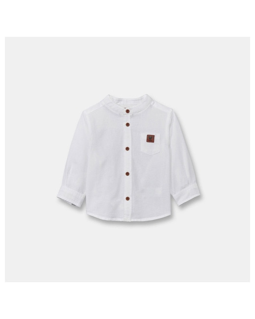 Chemise blanche coton fantaisie