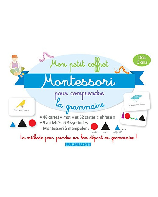 Mon petit coffret Montessori pour comprendre la grammaire