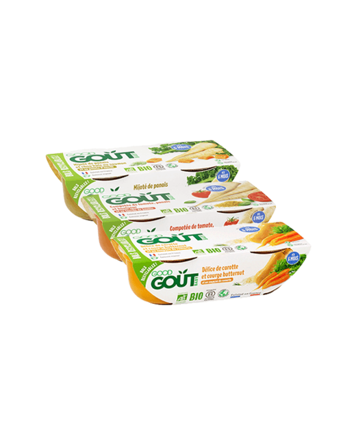 6 Petits plats bébé bio - 3 Recettes pour repas de bébé à partir de 6 mois