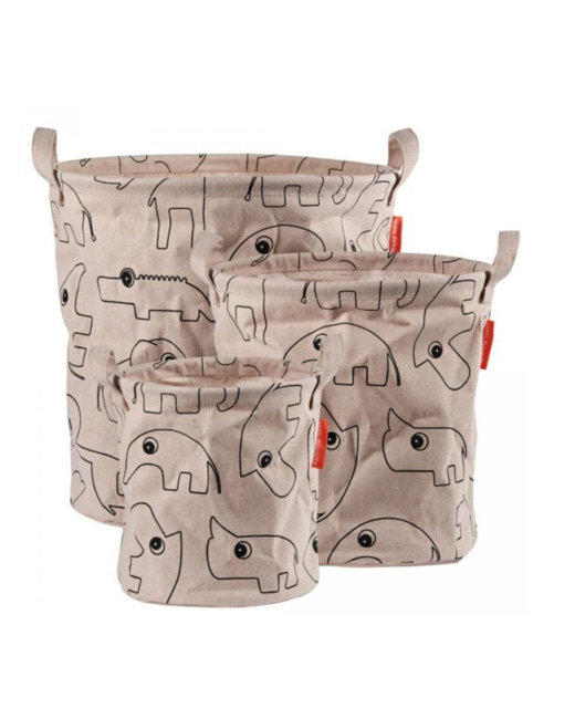 Set de 3 paniers de rangement Contour