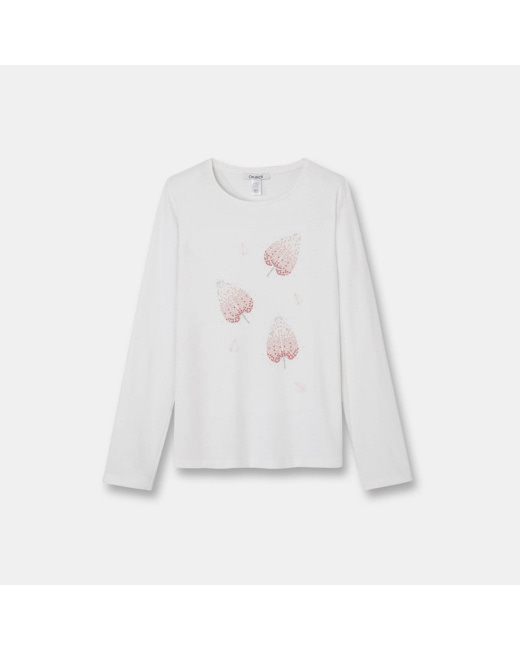 T-shirt à motif rose fille