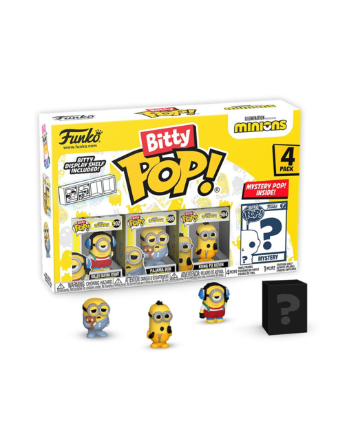 Pack 4 figurines Les Minions Bitty Pop