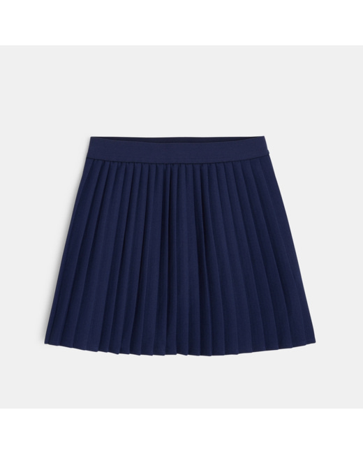 Jupe plissée bleue fille
