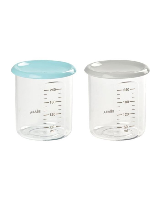 Lot de 2 portions de convervation en plastique