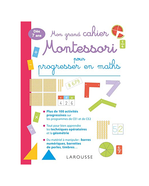 Mon grand cahier MONTESSORI pour progresser en MATHS