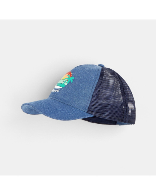 Casquette ajourée bleue garçon