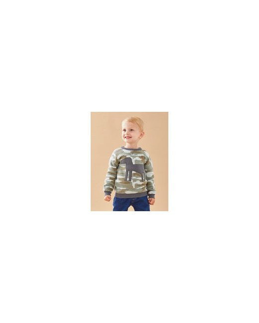 Pull tricot camouflage