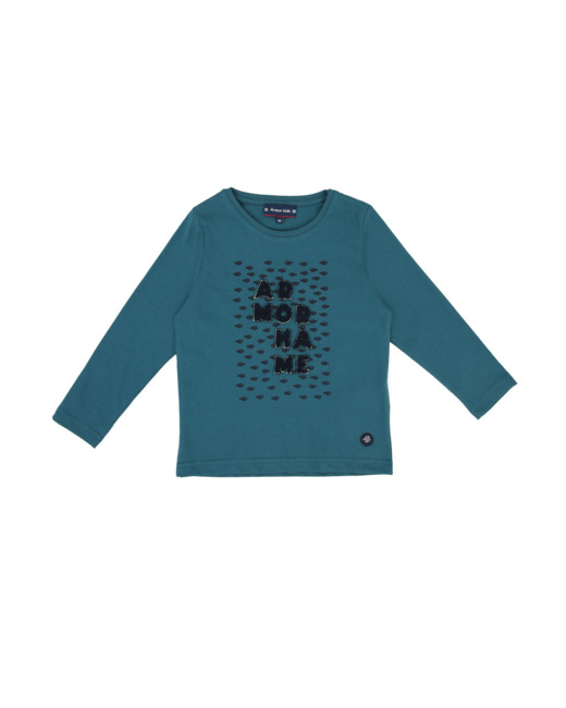T-shirt manches longues Kids - coton épais - Pétrolio