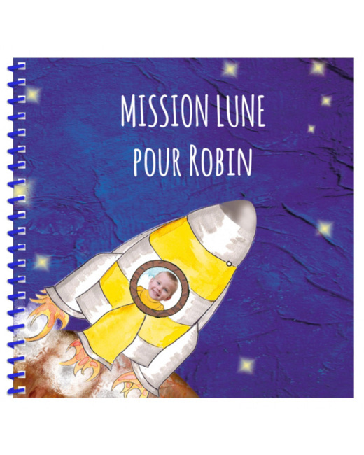 Livre personnalisé pour enfant et sa famille : Mission Lune
