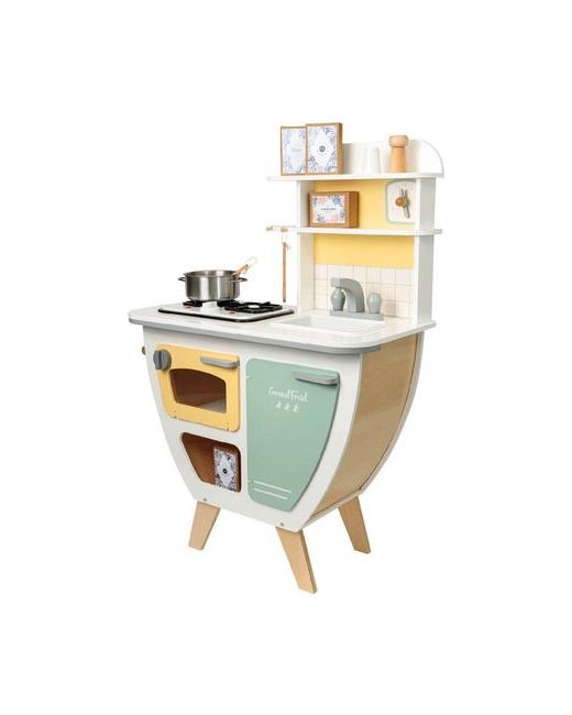 Jouet d'imitation Cuisine vintage en bois avec plaque électronique