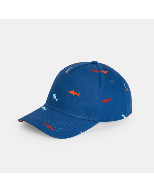 Casquette enfant imprimée bleue garçon