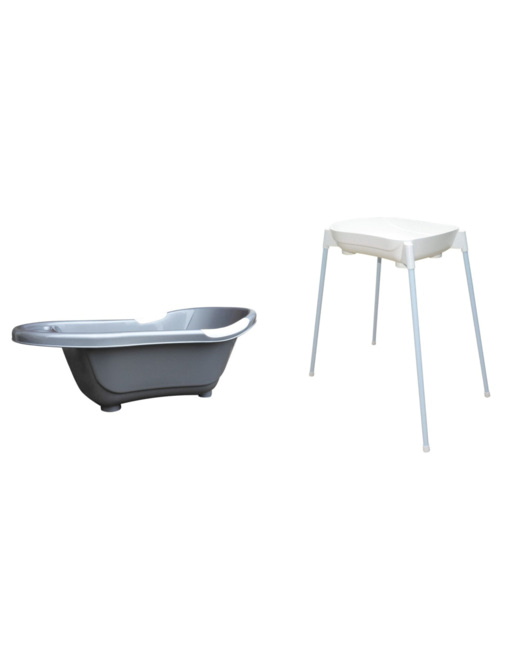 Baignoire bébé avec vidange + support de baignoire