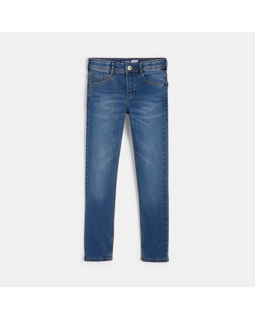 Jean skinny hyper stretch bleu garçon