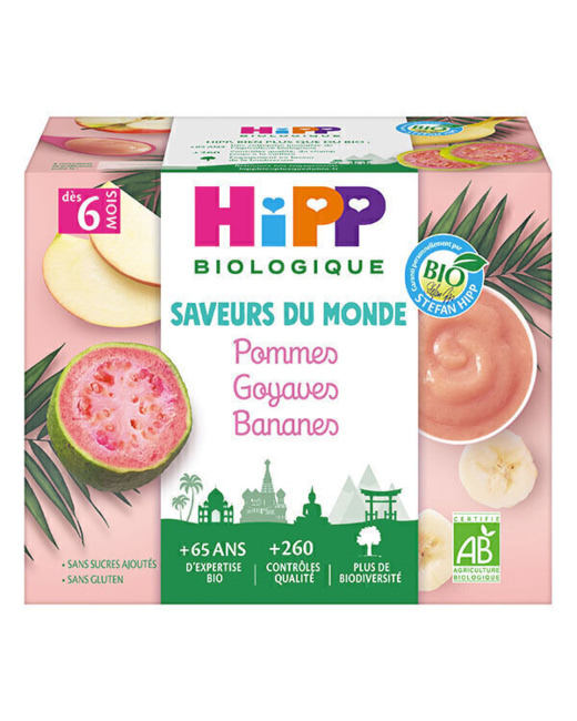 Coupelles Pomme Goyave Banane Bio