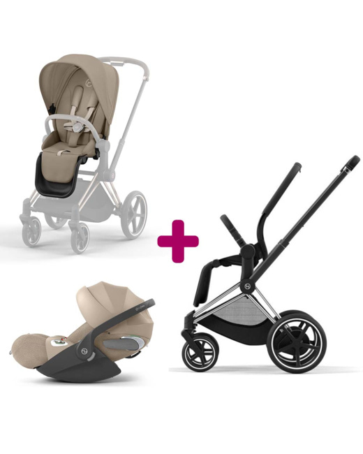 Poussette Duo ePriam + siège Cozy + coque Cloud T i-size Cozy