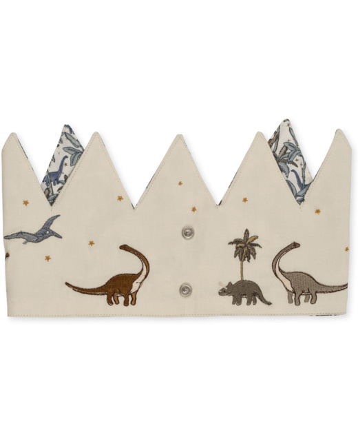 Couronne d'anniversaire en tissu personnalisable Dino