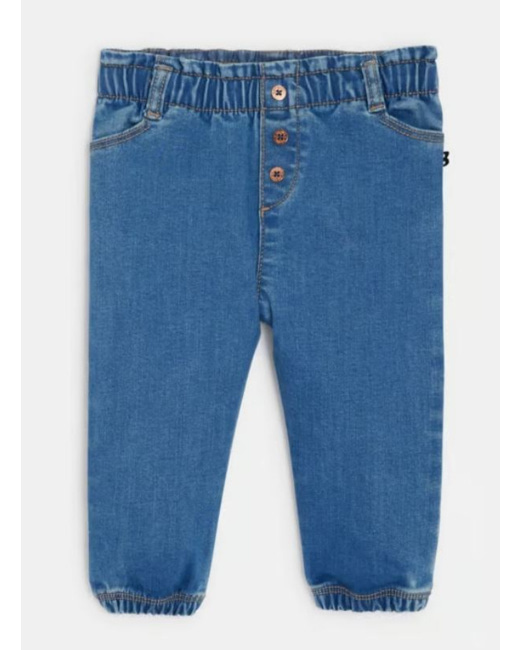 Pantalon denim à taille élastiquée bébé fille