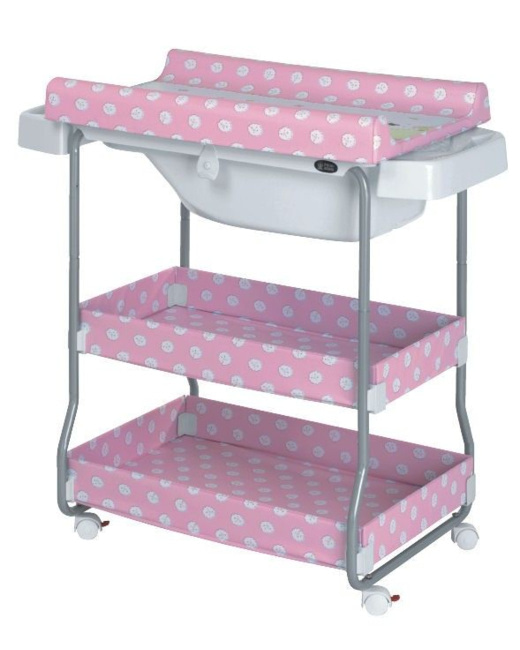 Table à langer avec baignoire