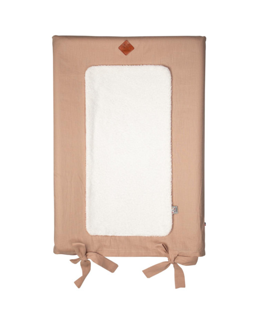 Housse de matelas à langer en Lin Lavé