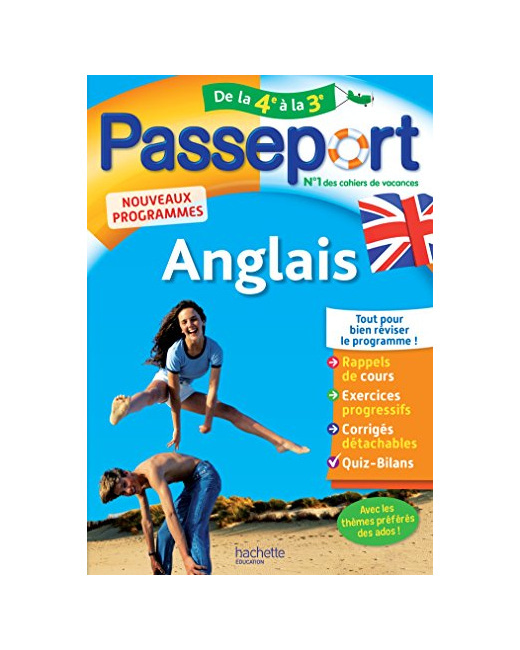 Passeport - Anglais de la 4e à la 3e - Cahier de vacances