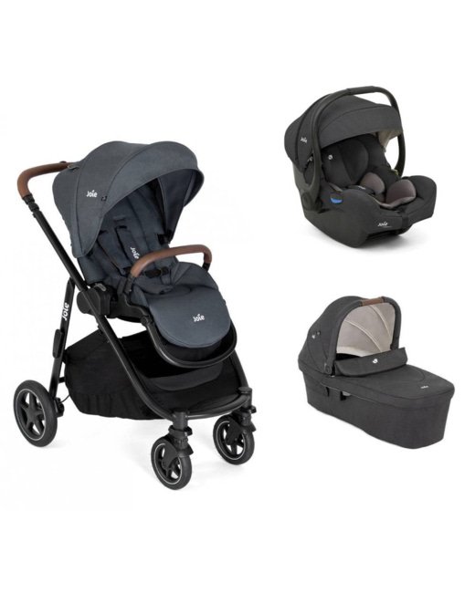 Poussette trio versatrax + siège auto i-gemm 3 + nacelle ramble xl