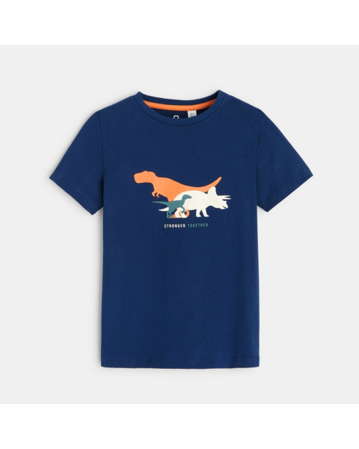 T-shirt motif dinosaures bleu garçon