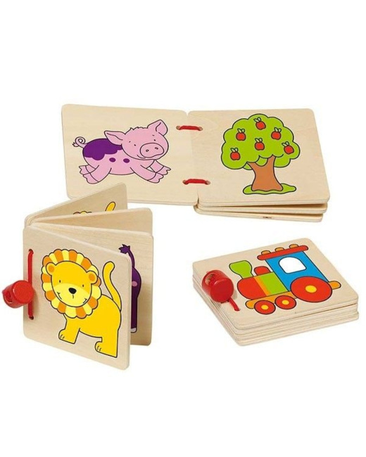 Livres en bois bébé Découvertes