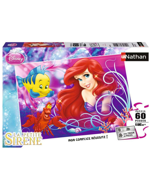 Puzzle Jolie petite sirène / Disney Ariel - de 6 ans
