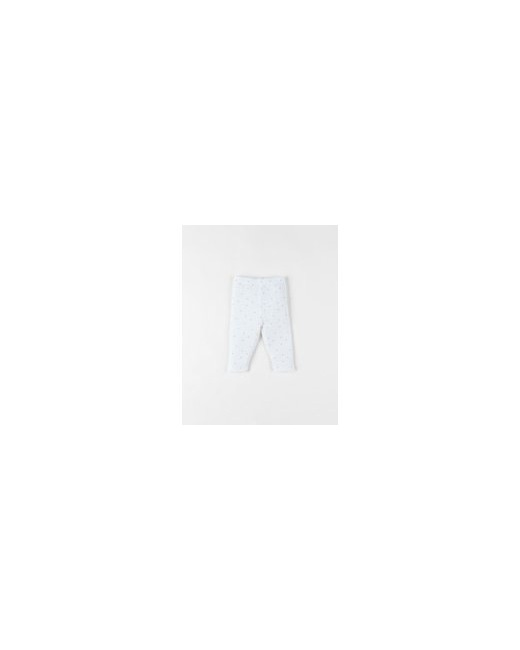 Legging en jersey côtelé imprimé fleuri