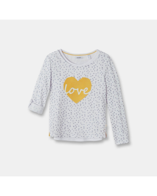 T-shirt + débardeur bleu fille