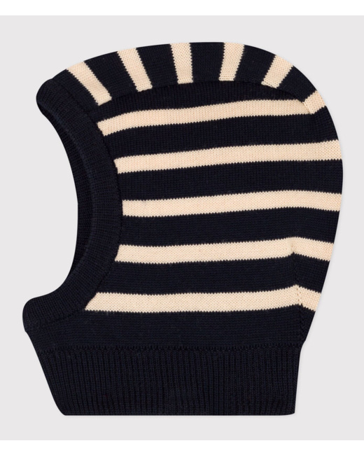 Cagoule bébé à rayures