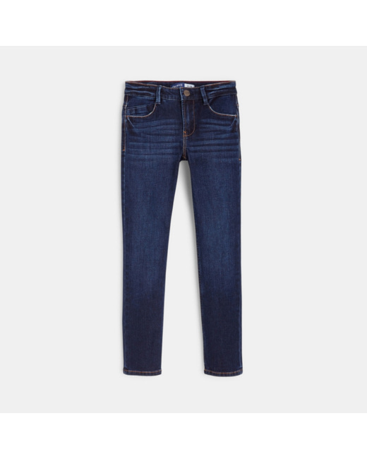 Jean slim denim chaud dark blue bleu garçon